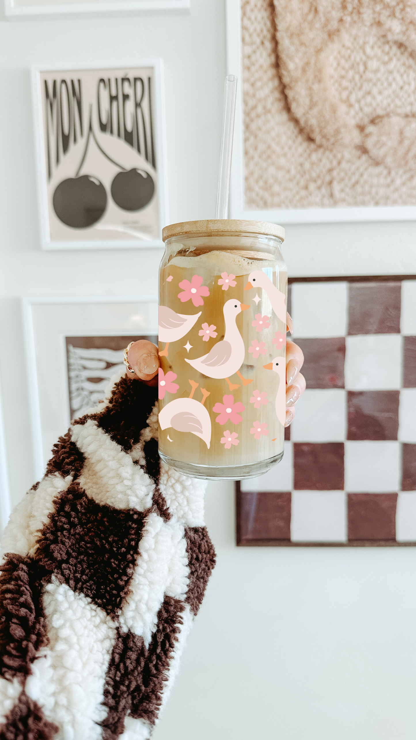 Verre 16 oz | Canards & Roses