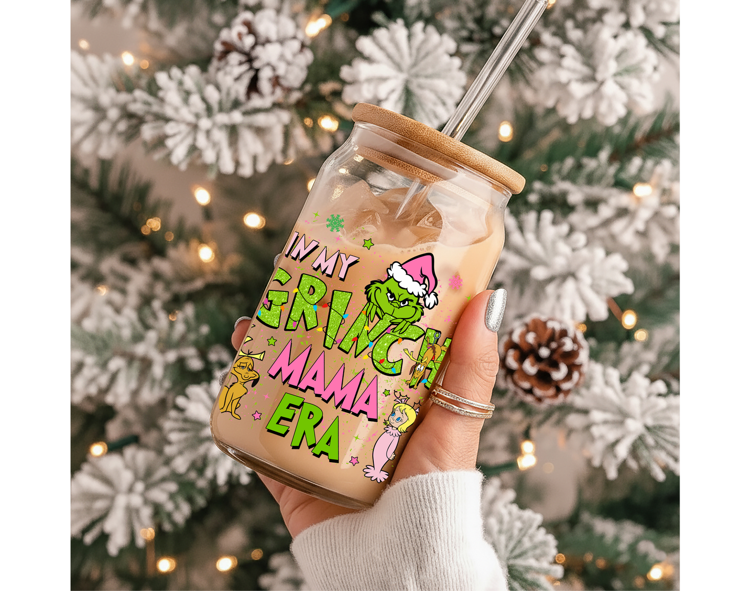 Verre 16 oz | Noël | Mama grinch