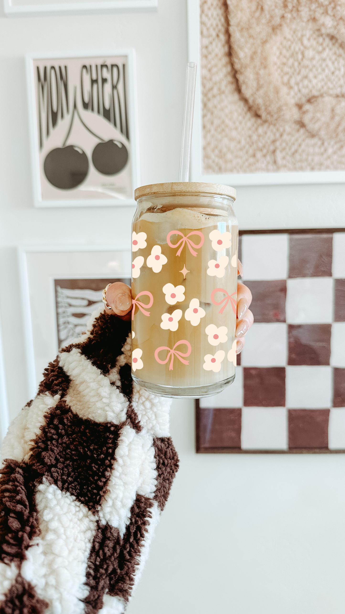 Verre 16 oz | Fleurs & Boucles