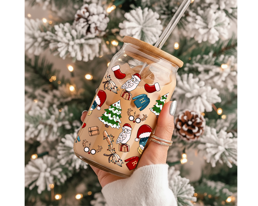 Verre 16 oz| Noël |Harry Potter